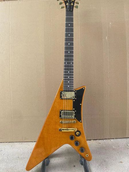 

factory direct nature color electric guitar rosewood fingerboard mahogany body gold