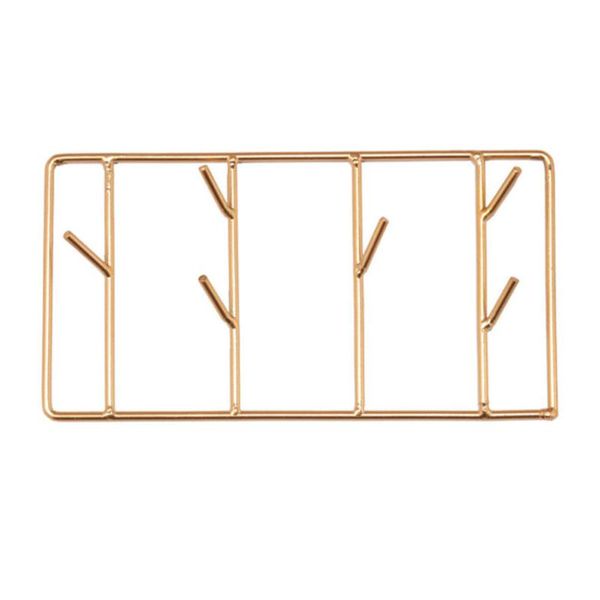 

hooks & rails 1pc iron art entryway wall hook rack creative key simple decorative