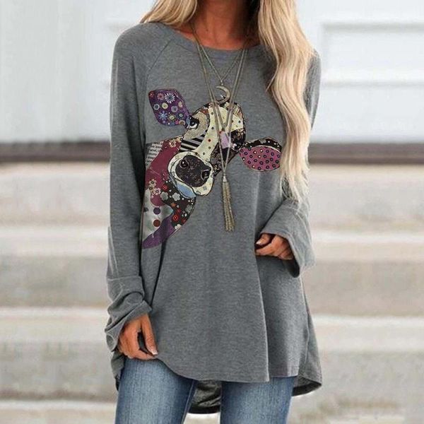 

sale women blouses 3d printed o-neck sweatshirts star print pullover long sleeve shirt blouse et chemisier femme women's & shirts, White