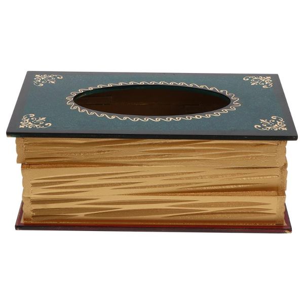 

creative facial tissue dispenser antique book design box napkin holder boxes & napkins