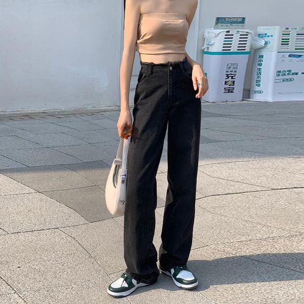 

women's jeans women high waist denim pants black mom vintage harem casual plus size boyfriend jean fashion loose for, Blue