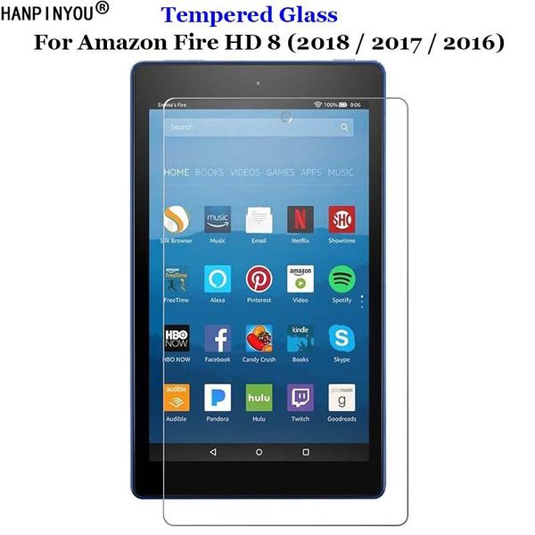 

for amazon fire hd 8 (2021 2021 release) 8.0" tempered glass 9h 2.5d premium screen protector film computer protectors