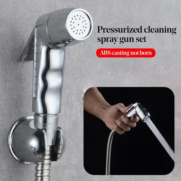

bath accessory set handheld stainless steel bathroom bidet shower sprayer head shattaf hose kit