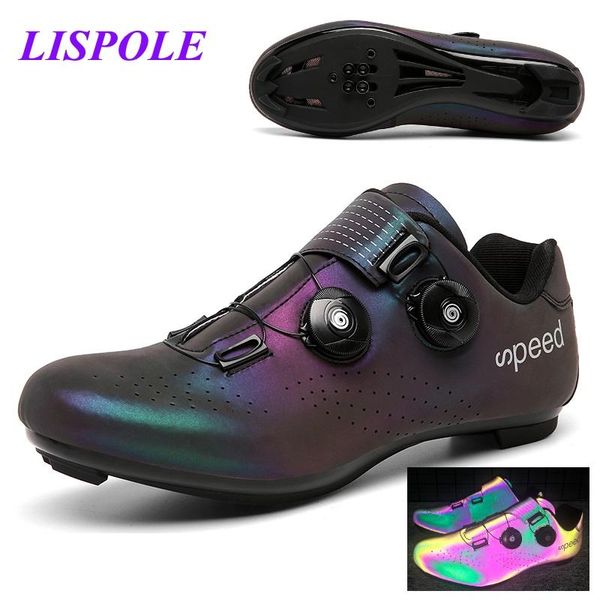 

cycling footwear 021 mtb shoes men sports winter route cleat road dirt bike speed flat sneaker racing women bicycle mountain spd biking, Black