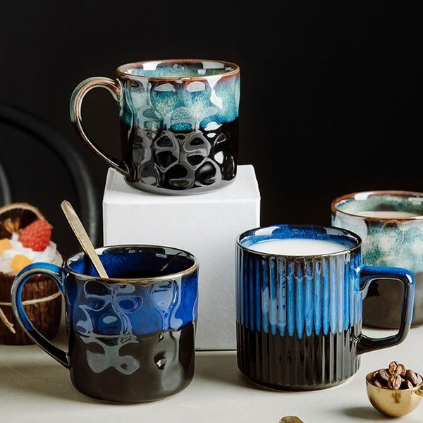 

cups & saucers creative porcelain coffee cup western household retro breakfast luxury plates sets xicara de cha porcelana tea kc50bd