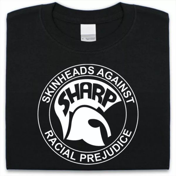 

scharf machen t-shirt herren damen skinheads gegen rassische prejudice, White;black
