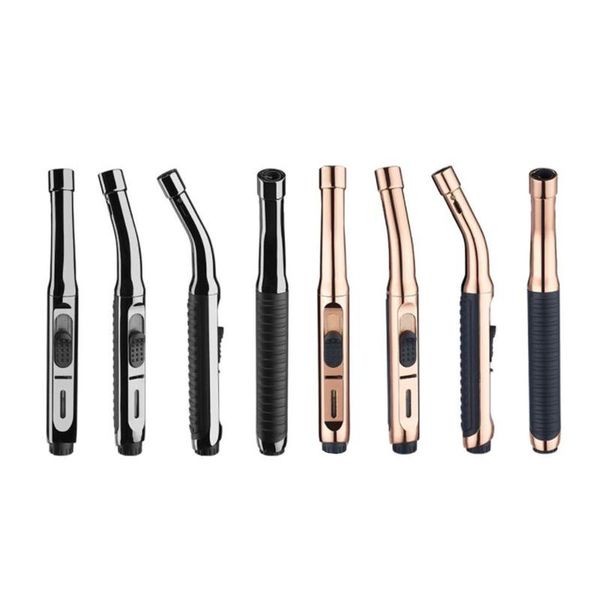 

tools & accessories 1pc gas lighter gun with 45 degree bend design for barbecue lengthened tube anti-slip texture transparent air box tool