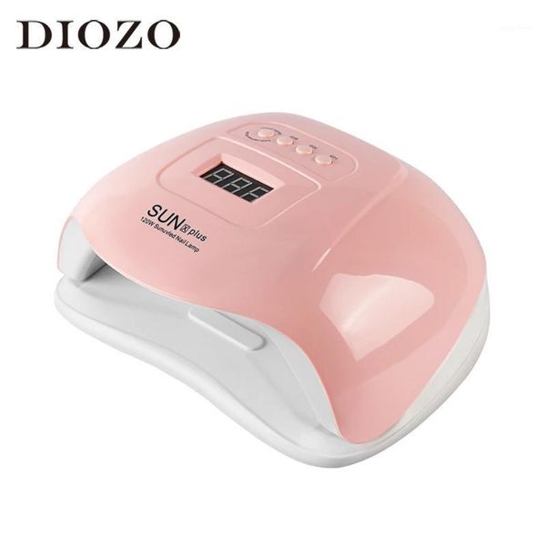 

120w nail lamp uv led manicure for 10/30/60/99s timing dual light dryer1