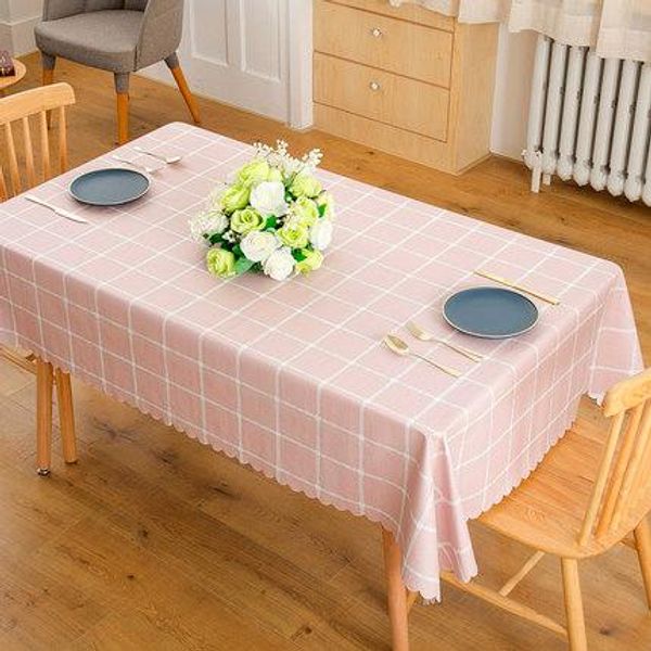 

table cloth home textile style round pastoral pvc plastic kitchen tablecloth oilproof washable dining cover