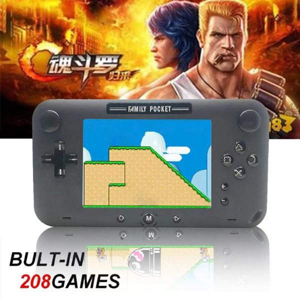 

handheld game console 4 inch 208 games 12bit retro player classi controller gamepad wireless portable players