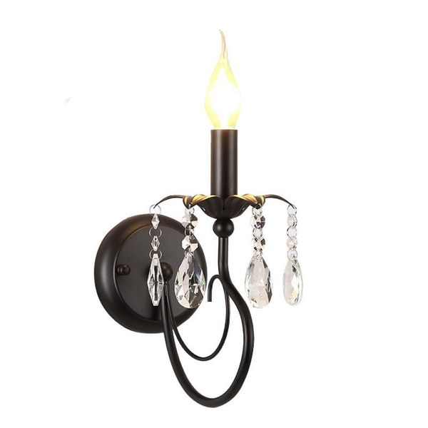

wall lamp iron nordic post-modern crystal glass bedside indoor