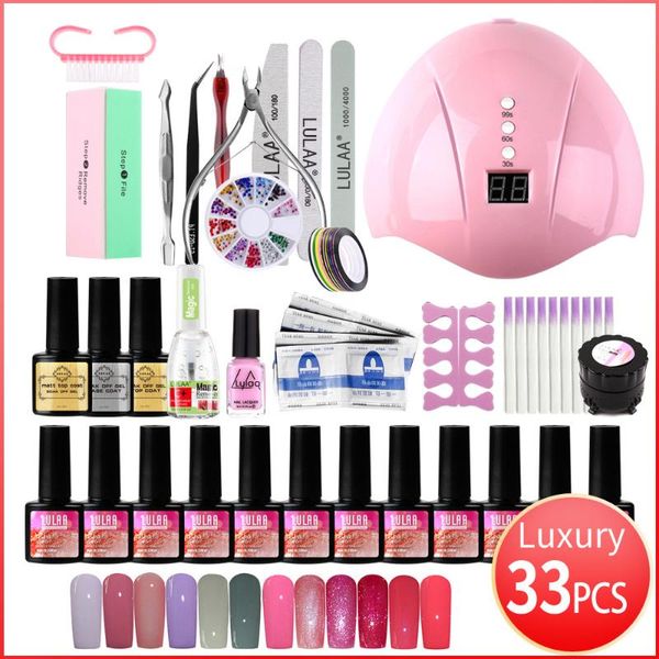 

nail art kits cross border manicure polish set uv/led potherapy machine wholesale