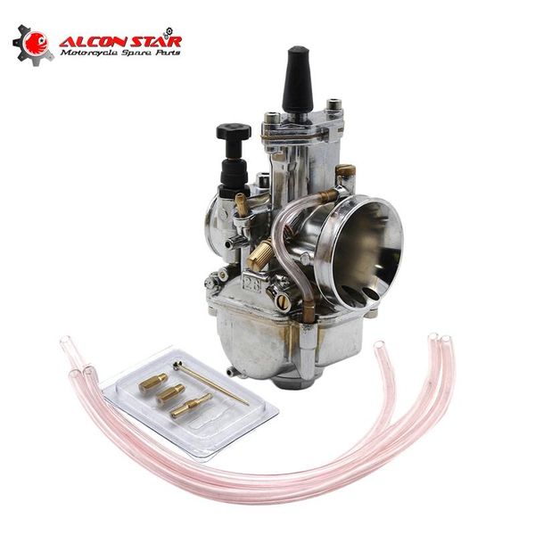 

alconstar- 28mm 30mm 32mm 34mm silver motorcycle engine part carburetor pwk koso with power jet dirt bike atv racing fuel system