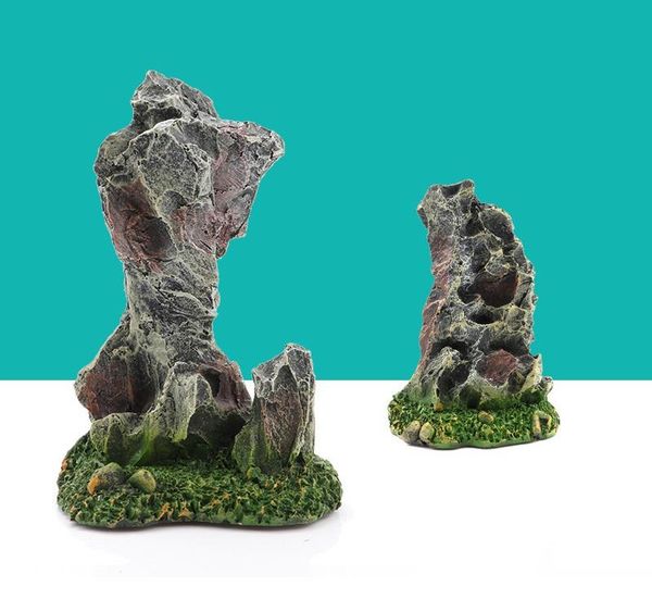 

decorations aquarium fish tank decoration resin small rockery stone hill