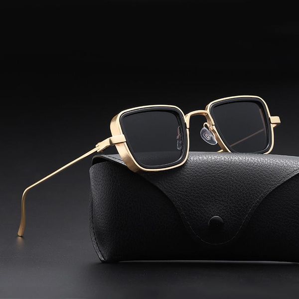 

sunglasses fashion square metal men vintage anti-reflective mirror glasses classic design women sun uv400, White;black