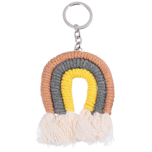 

interior decorations 1pc woven tassel pendant key ring car decoration bag