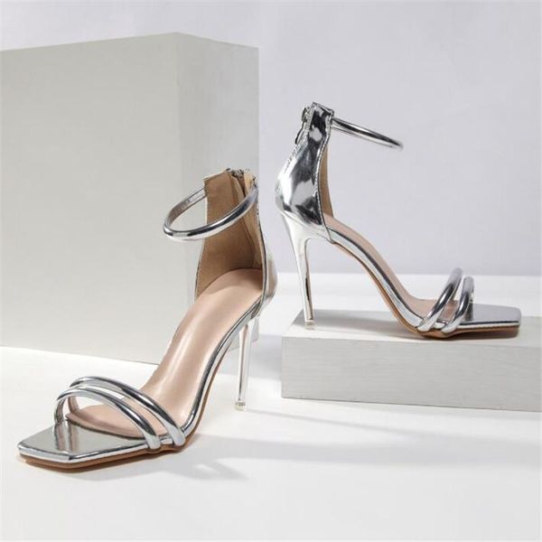 

sandals women fashion style stiletto high heel small size plus, Black