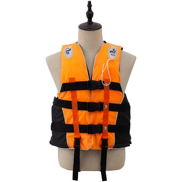 

life vest & buoy jacket polyester swimming boating ski surfing survival drifting with whistle water sports man