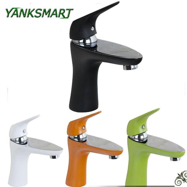 

bathroom sink faucets yanksmart contemporary mixer deck mounted basin torneira tap faucet solid brass hand painting