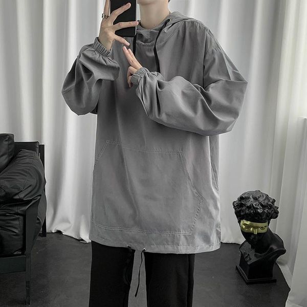

men's hoodies & sweatshirts brand men harajuku style hooded trui loose jas casual all-night game sweatshirt vintage hoodie, Black
