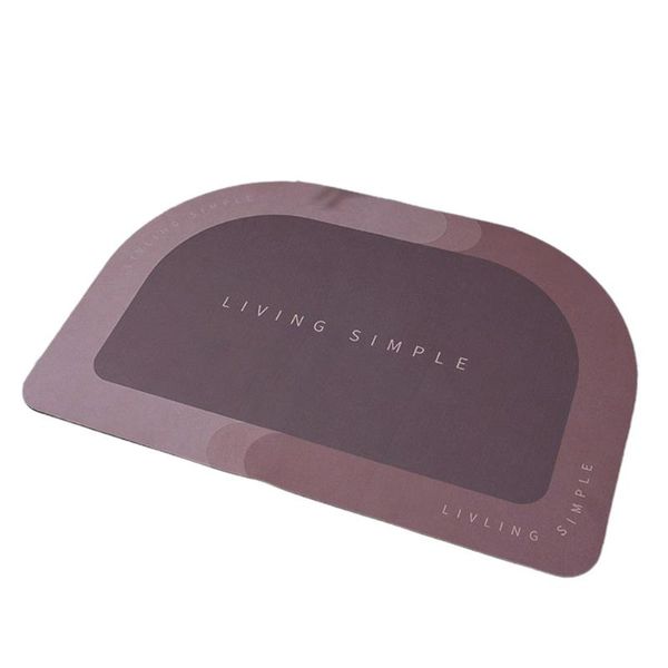 

bath mats semicircle bathroom floor mat super absorbent quick drying toilet carpet door sink anti-slip home decor