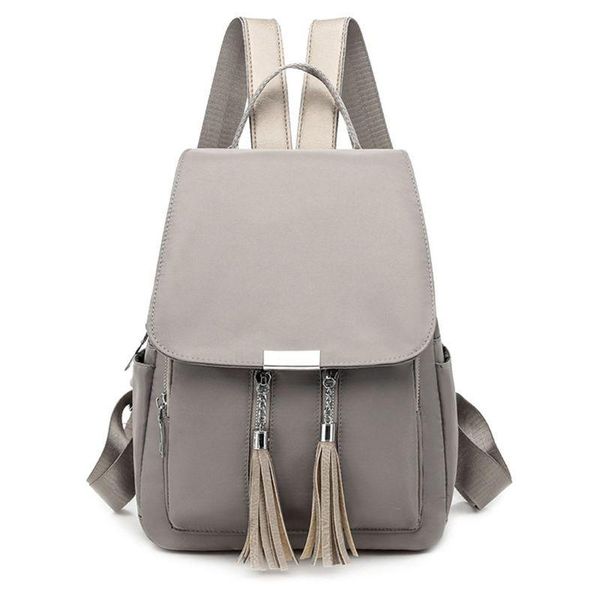 

backpack women's nylon tassel anti-theft travel daypack school shoulder bags
