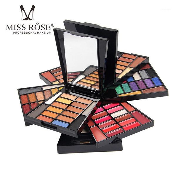 

face eye 104 color eyeshadow makeup set shimmer glitter matte palette blush concealer lipstick highlight women makeup1