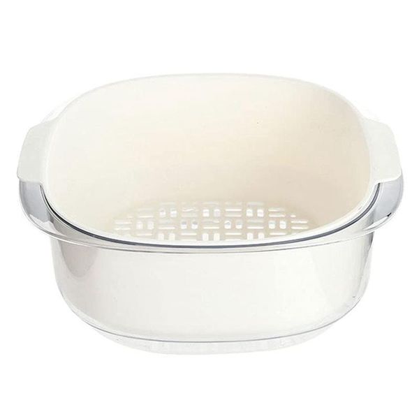 

storage baskets multi-functional double-layer plastic drainage basin and basket mixed fruit vegetable filter cleaning drain