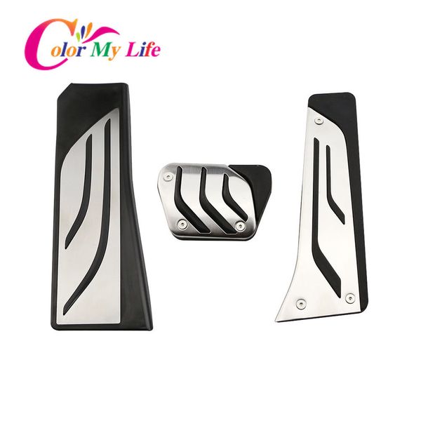 

no drilling car pedal cover for 5 6 7 series e65 e67 e68 f01 f02 f10 f11 f07 f12 f13 lhd gas brake clutch rest pedals