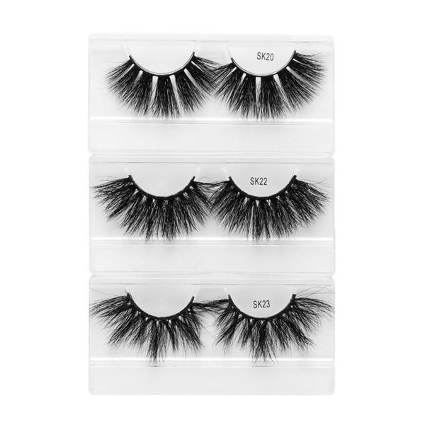 

false eyelashes 3d mink lashes 25mm makeup natural wispies fluffies criss-cross volumn lash extension faux