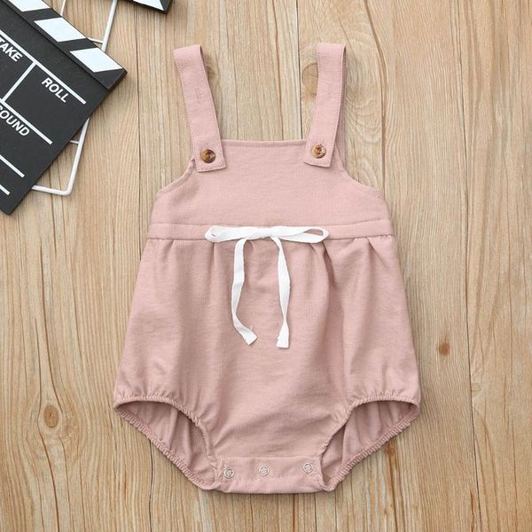 

rompers summer born baby bow fashion suspender romper clothing kids girls boys trousers clothes, Blue