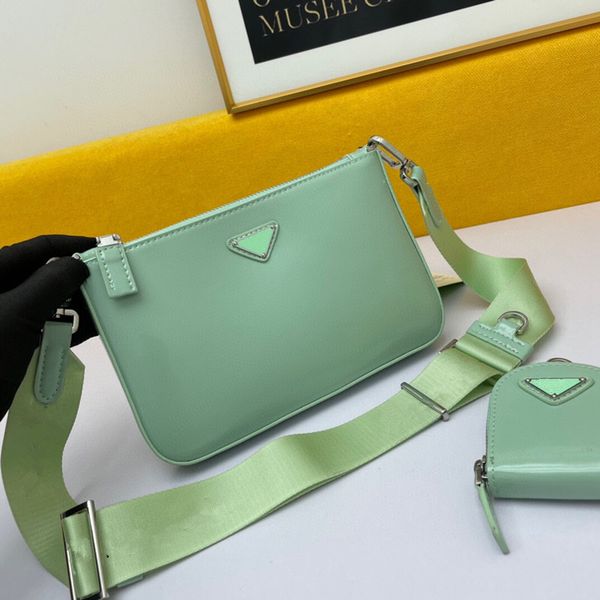 

brand style women men genuine leather cross body bags with mini-bag casual luxury handbags single shoulder bag, Black;red