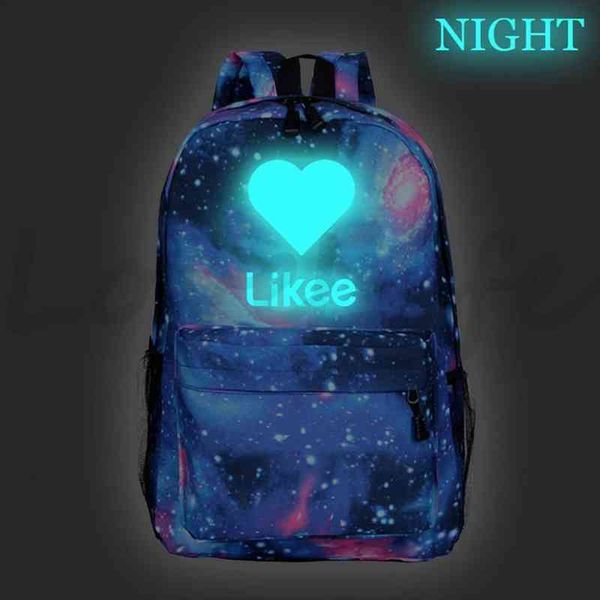 

likee school bags for teenage kids backpack live luminous boys girls back to mochila