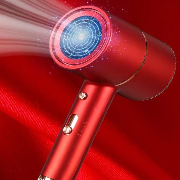 

trendy hammer hair dryer blue high power household electric brushes