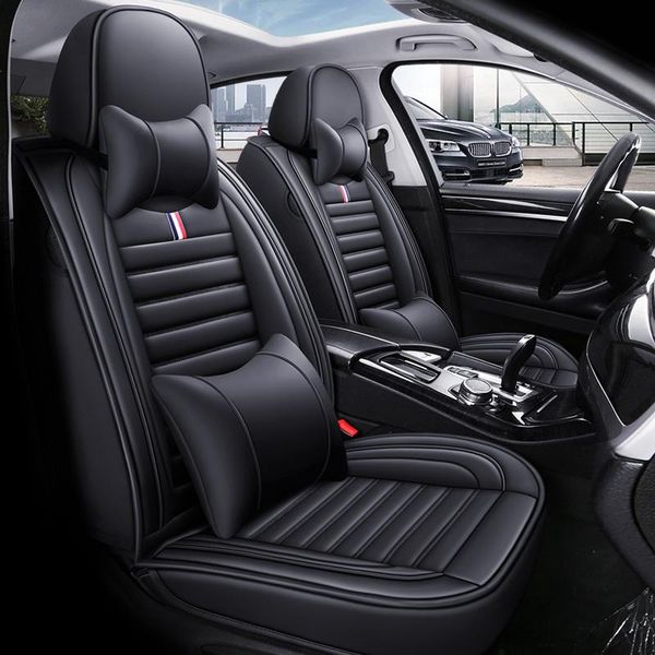 

full coverage eco-leather auto seats covers pu leather car seat for almera n16 g15 classic altima juke kicks leaf