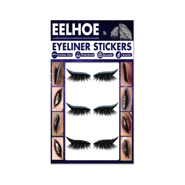 

freight eelhoe false eyelash patch stage eye makeup patch 3pcs