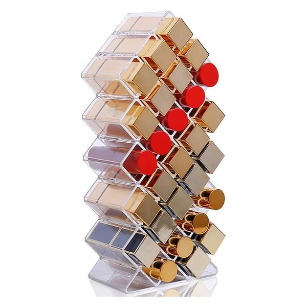 

grids cosmetic lipstick jewelry box case storage ps makeup n1hf boxes & bins