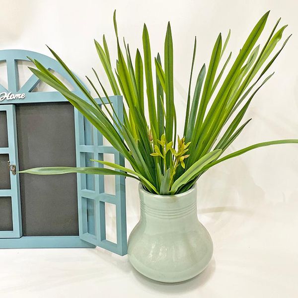 

decorative flowers & wreaths orchid grass hand feeling simulation green plant sword leaf forest department decoration chlorophytum home wedd