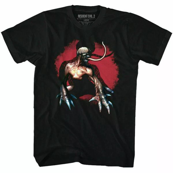 

RESIDENT EVIL Licker T Shirt Licensed Video Gaming Tee Black, White;black