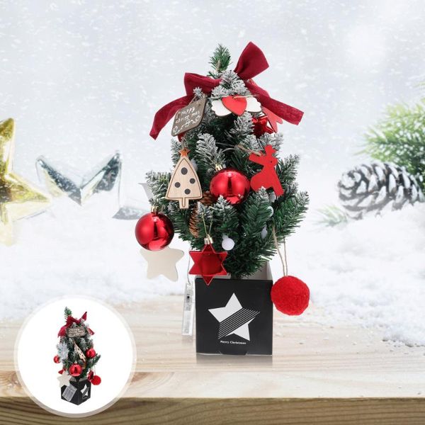 

christmas decorations 1set mini tree shaped decor deskornament chic festival gift