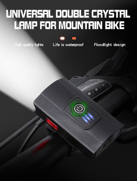 

bike lights smart induction bicycle headlight taillights with battery power display 3 modes glare night cycling