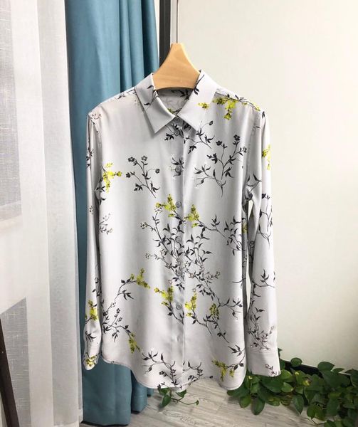 

women's blouses & shirts the 2021 grey wintersweet silk 0817, White