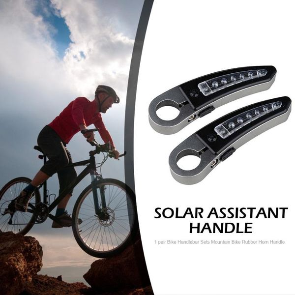 

bike handlebars &components 1 pair handlebar sets mountain rubber horn handle cover solar vice bicycle silicone case non-slip