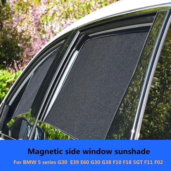 

summer magnetic window sunshade curtain for 5 series e39 e60 g30 g38 f10 f18 5gt f11 f02 black mesh shade sunscreen car