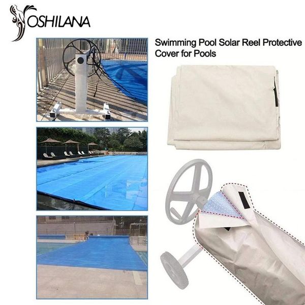 

pool & accessories 4.9m 5.5m 7.3m swimming cover outdoor dustproof waterproof uv protective solar roller sleeve reel blanket garden courtyar