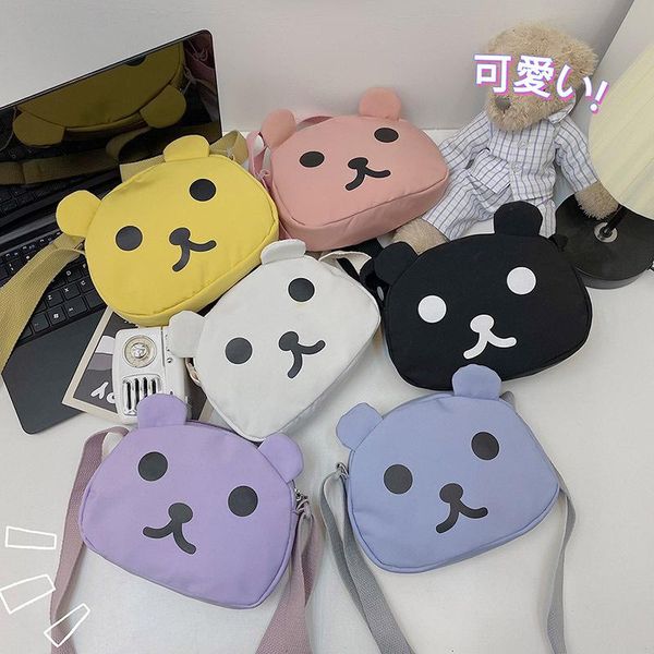 

evening bags funny shoulder bag personality cute bear illustration girl messenger