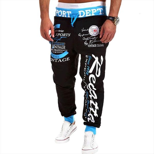 

joggers sport casual low women pant waist long baggy harem sweatpants fashion hip hop lace up letter print cargo streetwear, Black