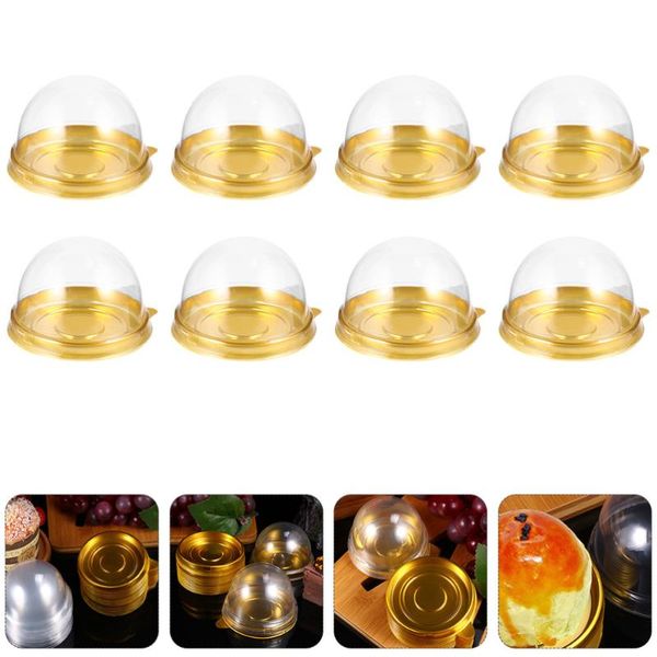 

gift wrap 150pcs home store baking moon cake round transparent wrapping boxes