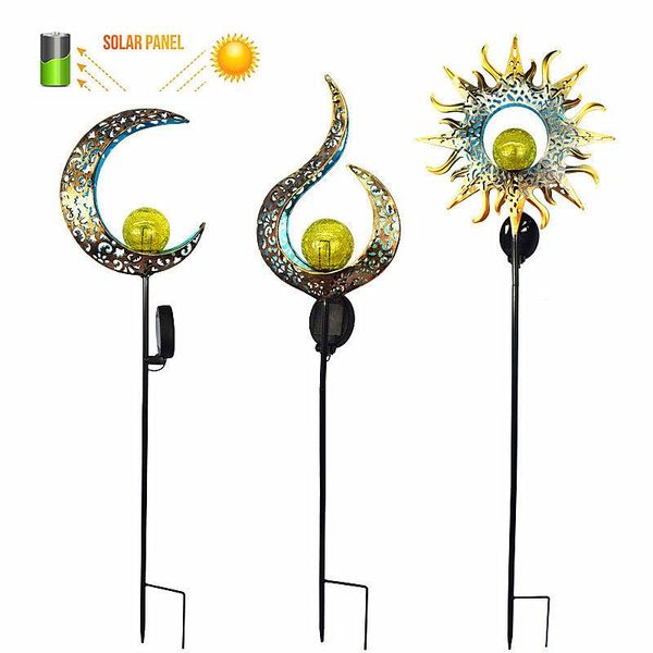 

lawn lamps solar ip67 led garden lights bulb moon flame ground waterproof underground landscape pathway street