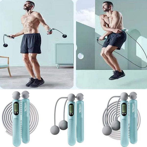 Pump cordas de contagem inteligente corda Exercício Home Esporte Bodybuilding Professional Speed ​​Speed ​​Equipamento de fitness portátil